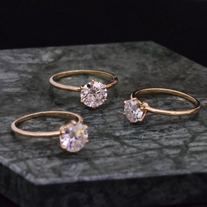 6-Prong Round Cut Moissanite Engagement <b>Ring</b> 925 Sterling Silver Customized Engagement <b>Ring</b> Moissanite - Product Image 5