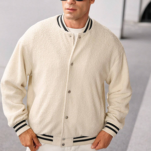 Customized Men's Varsity <b>Jackets</b> With Sleeves <b>Letterman</b> <b>Jacket</b> Wholesale Blank Top Trending High Quality Cream Varsity <b>Jacket</b> - Product Image 1