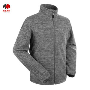 แจ็คเก็ตซอฟต์เชลล์แบบมีซิปสำหรับผู้ชาย ดีไซน์สั่งทำพิเศษจาก Ryan Pro Gear พร้อมโลโก้สั่งทำพิเศษ คอตั้ง - Product Image 3