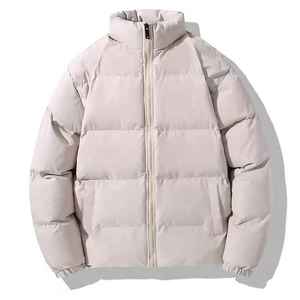 Veste d'hiver pour homme en matière douce, veste matelassée OEM avec logo personnalisé, manteaux rembourrés, veste d'hiver respirante et chaude pour homme - Product Image 3