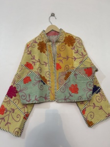 Assorted Lot Of Suzani Kantha Handmade <b>Jacket</b> Reversible Boho <b>Hippie</b> Style Quilted <b>Jacket</b> For Women - Product Image 4