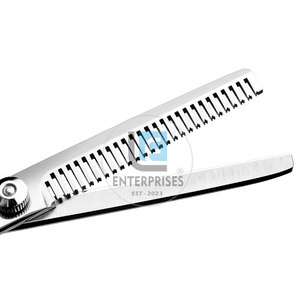New Design Stainless Steel Hair Styling <b>Thinning</b> Scissors High Quality Durable Lightweight Right-Handed Barber Use - Product Image 6