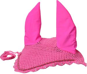 High Quality Soft Cotton Horse Ear Bonnet Breathable Ear <b>Net</b> Custom Horse <b>Fly</b> Veil Professional Riding Gear OEM Supply - Product Image 3
