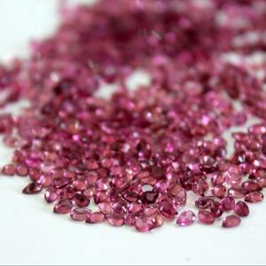 Tailles personnalisées, tourmaline rose naturelle, pierres précieuses facettées circulaires, certifiées par un tiers pour la fabrication de bijoux, marque GRV - Product Image 3