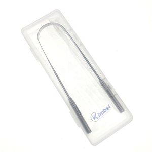 Raspador de Lengua de Acero Inoxidable con Mango Cruzado, Herramienta Reutilizable para la Limpieza de la Lengua, para el Cuidado Diario de la Higiene Bucal - Product Image 2