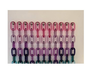 Cadena de eslabones de resina epoxi acrílica colorida para colgar en la pared, hecha en India, cadenas de eslabones de resina para decoración de paredes, eslabones de resina. - Product Image 4