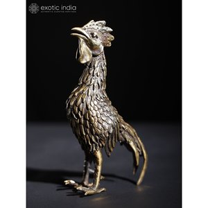 Sculpture de coq de 5 pouces faite à la main pour la décoration de la maison - Product Image 3
