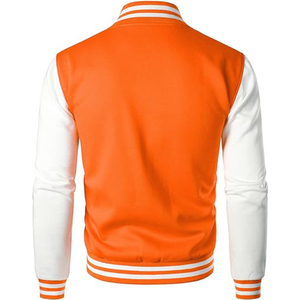 New Fashion Casual Hooded 100% Wool Winter Streetwear Patchwork Zipper Sports Varsity <b>Jacket</b> for Women <b>Men</b> Custom - Product Image 2