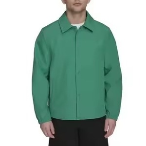 Custom Unisex <b>Thin</b> Winter Bomber <b>Jacket</b> Coated Polyester/Cotton Fabric Stand Collar <b>Waterproof</b> Windbreaker Quick Dry Reversible - Product Image 6