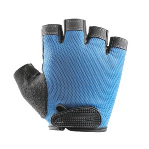 Leather Half Finger Gym <b>Gloves</b> for <b>Weight</b> Lifting & Outdoor Training Custom Logo Unisex Strong Grip Breathable - Product Image 6