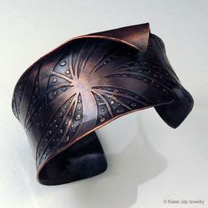 Boutons de manchette et bracelets ethniques de luxe en laiton et cuivre, accessoires de bijouterie - Product Image 5