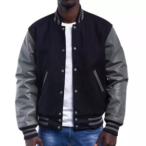 Nouvelle Collection : Blousons Teddy Ample Style Universitaire avec Patchs en Chenille, Blousons Bomber College et Blousons Baseball pour Hommes, Doudounes - Product Image 1