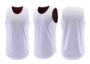 Camiseta de Baloncesto Personalizada para Adultos, Talla Grande, Transpirable, de Secado Rápido, sin Mangas, Estampada, Cosida, con Nombre y Número Personalizados, Deportiva - Product Image 3