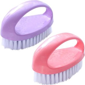 Paquete de 2 Cepillos de Fregado Resistentes con Cerdas de Nylon Rígidas, Cepillos de Limpieza para Baño y Ducha - Product Image 1