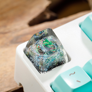 คีย์แคปช่างฝีมือแห่งป่าลึกลับ, คีย์แคปแบบกำหนดเอง, คีย์แคปอนิเมะน่ารัก, คีย์แคปสีเขียว, ชุดคีย์แคป, คีย์แคปไม้ - Product Image 6