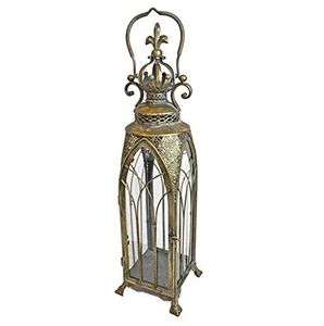 Farol Marroquí de Latón con Paneles de Vidrio de Colores para Decoración del Hogar, Uso Interior y Exterior Duradero - Product Image 2