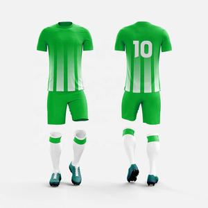 Uniforme de football de sublimation vierge vêtements de sport uniformes respirants uniforme de football en polyester de couleur contrastée - Product Image 2