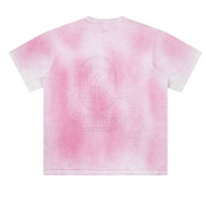 เสื้อยืดพิมพ์ลายทรงหลวมใส่สบายทันสมัยผ้าฝ้าย 100% สำหรับผู้ชาย ผลิตจำนวนน้อยได้ เสื้อยืดผู้ชายลายซันเฟด - Product Image 2