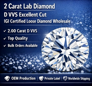 Diamante Suelto Sutariya Brothers de 2.00ct, Corte Brillante Redondo, Cultivado en Laboratorio, Certificado IGI, CVD, para Joyería, Venta al Por Mayor - Product Image 4