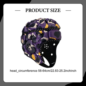 Rugby Helmet Anti Collision Soft Padding <b>Comfortable</b> Rugby Headguard Headgear Sports Cap for Soccer Flag Football Training Adult - Product Image 6