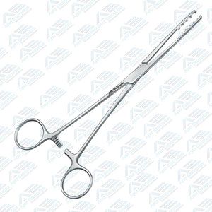 Pince à tampon Ulrich en acier inoxydable de 26,5 cm, instrument médical manuel pour éponges et pansements - Product Image 4