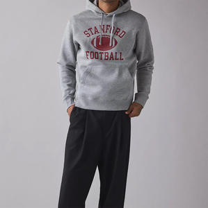 Sweat-shirts et sweats à capuche pour hommes, 100% coton, molleton épais, qualité luxe, poids lourd, coupe classique, avec poche, écologiques, pour l'hiver - Product Image 6