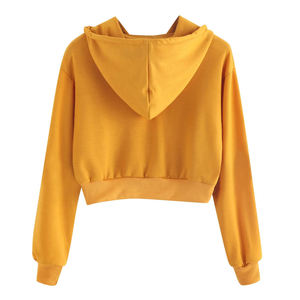 Sweat-shirts à capuche personnalisés de haute qualité pour femmes, manches longues, grandes tailles, tricotés, imprimés sur le devant, 100% coton, écologiques - Product Image 6