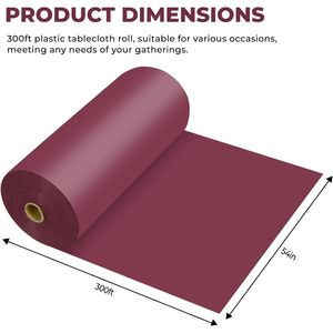 Tovaglia in Plastica Monouso Premium con Bordo per Tutti i Tipi e Forme di Tavoli - Product Image 2