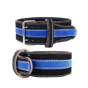 Ceinture de musculation en cuir avec boucle de fermeture, unisexe, réglable, pour le soutien de la taille lors de la musculation et des entraînements de force, tendance - Product Image 1