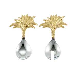 Ensemble de cuillères en cuivre faites à la main, cuillères en métal martelé avec manche noir torsadé pour la cuisine et le service - Product Image 1