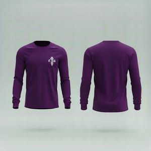 Camiseta de Manga Larga para Hombre, 100% Algodón, Personalizada Premium 2026, Cuello Redondo, Estilo Holgado, Informal, Bajo Demanda, RIVIAN ATLANTIC - Product Image 1