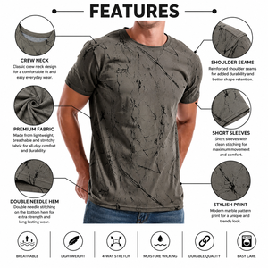เสื้อยืดผู้ชายสไตล์ฮิปฮอป แขนสั้น ผ้าฝ้าย 100% ทรงลำลอง แฟชั่น ทันสมัย พร้อมโลโก้สั่งทำพิเศษ ทรงปกติ ผ้าคุณภาพสูง - Product Image 5