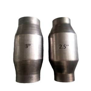 Convertisseurs catalytiques universels en acier inoxydable filés par <span class=keywords><strong>catalyseur</strong></span> à trois voies métalliques à haut débit pour l'échappement automobile - Product Image 3
