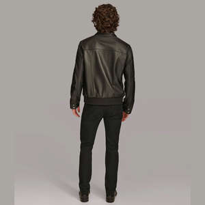 Chaqueta Bomber de Piel de Oveja Genuina, Estilo Cargo con Bolsillos, Chaqueta de Aviación de Alta Calidad para Hombre, Impermeable y Ecológica - Product Image 2