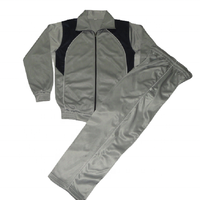 Traje de Pantalón y Chaqueta de Invierno Unisex de Talla Grande, Transpirable, de Secado Rápido, con Estampado de Bloques de Color, con Cierre, Grueso, Antiolor, para Fitness