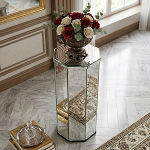 Soporte de Pilar con Espejo Veneciano de Primera Calidad, Decorativo Antiguo |   Columna Decorativa para Sala de Estar, Pasillo, Decoración de Eventos en el Hogar - Product Image 5