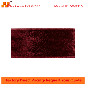 Neelkamal Industries – Ruban en velours bordeaux simple face de 38 mm pour emballage de luxe, arrangements floraux et couture (vente en gros) - Product Image 4