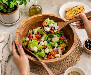 Bol en bois artisanal de qualité supérieure pour servir et décorer, élégant bol en bois rustique pour la cuisine et la décoration de table - Product Image 3