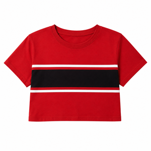 Camiseta Corta de Moda para Mujer, Algodón de Primera Calidad, Top Elegante de Verano, Proveedor de Camisetas Cortas Lisas para Mujer, Personalizables, Algodón de Alta Calidad - Product Image 6