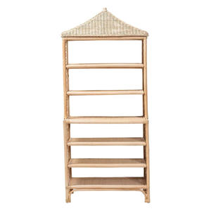 Creative Design Rattan Shelving Tall Room <b>Storage</b> Organizer Durable Hand Crafted <b>Wicker</b> Plant Stand Home Decorative <b>Unit</b> - Product Image 4