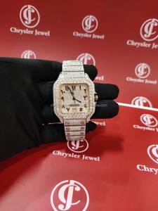 Calidad Premium Antique Iced Out Luxury Movimiento automático Acero inoxidable Iced Out Hip Hop VVS Clarity Moissanite Relojes - Product Image 2