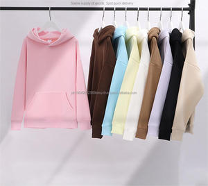 Sweat à capuche 430gsm 100% coton hiver couleur unie Plus velours épaissi doux cireux hommes et femmes marque de mode lâche lourd - Product Image 1