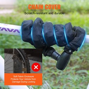 Chaîne antivol robuste de 1,8 m avec 4 clés – Verrou de sécurité renforcé pour vélos et motos - Product Image 4