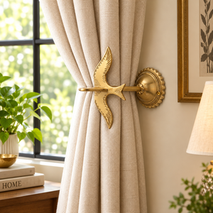 Support de rideau mural en métal doré de qualité supérieure pour la décoration de fenêtres de salon, chambre et hôtel de luxe - Fournisseur en gros - Product Image 3