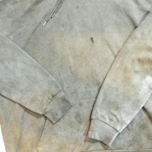 OEM High Quality Solid Pattern Cotton Fleece Acid Washed Distressed Front Logo Printed Eco-Friendly Heavyweight Winter Hoodie - Product Image 4