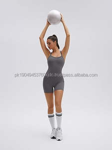 Women's 2-Piece Workout Sets High-Waisted Biker Shorts Pockets Built-in Bra Racerback <b>Tank</b> <b>Tops</b> V-Neck Breathable Anti-Bacterial - Product Image 4