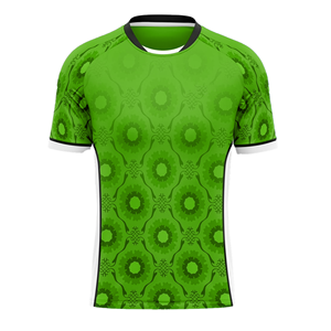 Camiseta de Fútbol para Hombre, Manga Corta, Cuello Redondo, Patrón Geométrico Sublimado, Poliéster que Absorbe la Humedad, Ajuste Ceñido, para Todas las Temporadas - Product Image 5