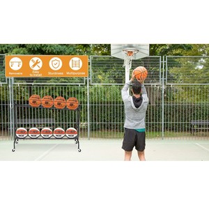 Basketball <b>Shooting</b> Training Stand Ball Racks for Garage - Product Image 3