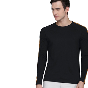 Nouveautés : T-shirt à manches longues pour hommes, vente en gros du fabricant, anti-plis, très populaire, 100 % coton, vêtements pour hommes, t-shirt pour hommes - Product Image 3