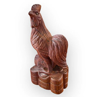 Statue de Coq en Bois de Rose Massif de Qualité Supérieure, Fabrication Artisanale, Design Moderne, Tam Viet Vietnam, Décoration Intérieure en Bois pour la Maison, Cult
